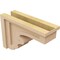 Ekena Millwork 5"W x 15"D x 10"H Classic Highland Rough Cedar Woodgrain TimberThane Corbel, Primed Tan CORUR05X15X10HLDRCPR - alternate 5